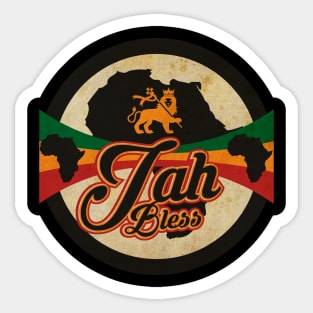 Vintage Jah Bless Sticker